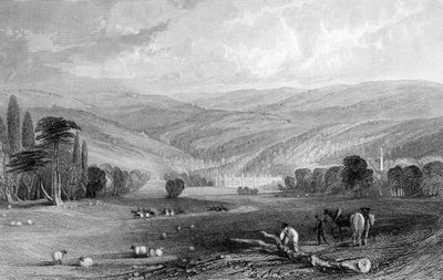 Gibside, County of Durham door Thomas Allom